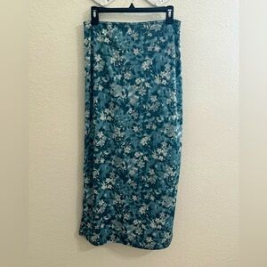 Up Front Y2K Blue Floral Skirt